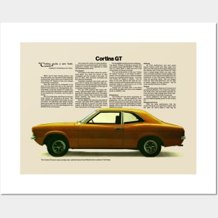 1971 FORD CORTINA GT - advert Posters and Art